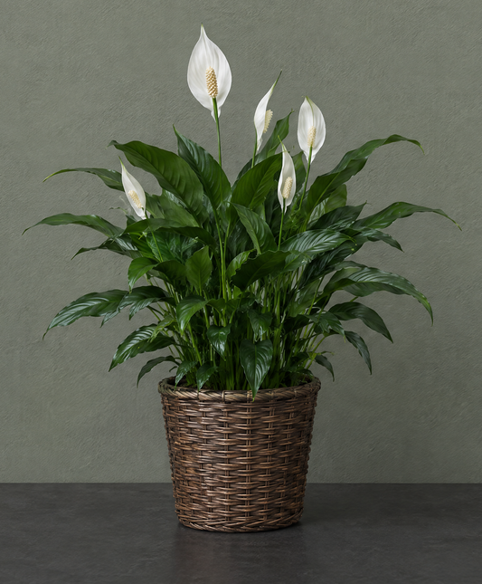 Blooming Peace Lily House Plant, 8 inch
