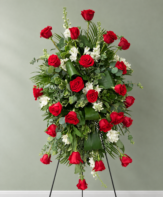 Red Rose Standing Spray